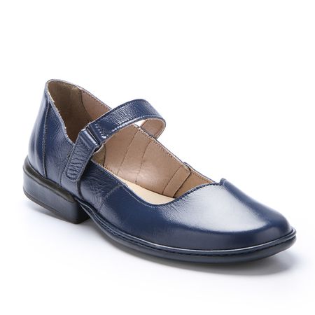 Sapatilha New Gaby em Couro cor Navy J.Gean. - FQ0... - J.Gean