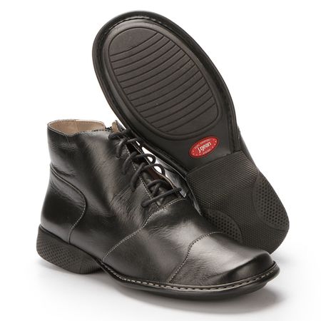 Bota Feminina New Exclusiva em Couro Preto J.Gean ... - J.Gean