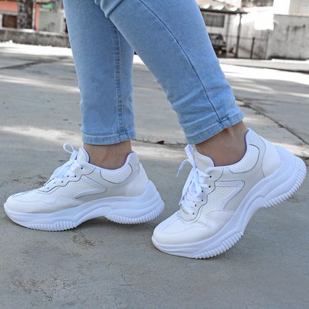 Tênis Feminino J.gean Sneaker Chunky cor Diamante ... - J.Gean