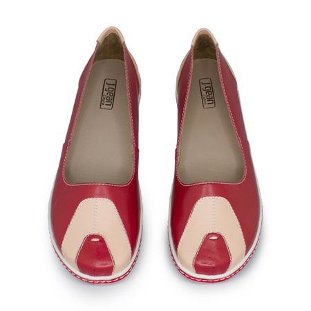 Sapatilha New Jade Em Couro Cor Bordo J.Gean - GA... - J.Gean