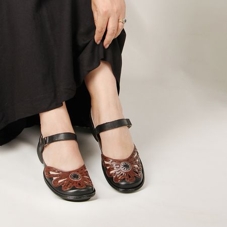 Sapatilha Feminina Exclusiva Em Couro Preto J.gean... - J.Gean