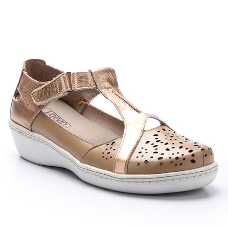 Sapatilha New Jade em Couro cor Deserto J.Gean - ... - J.Gean