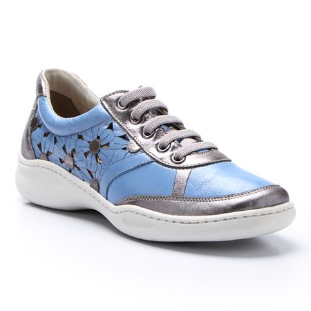 Tênis Joy em Couro cor Acqua J.Gean - EU0011/04 - J.Gean