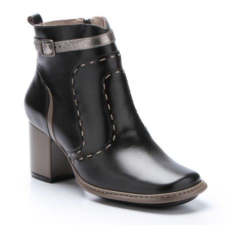 Bota New Pietra em Couro cor Preto J.Gean - FM001... - J.Gean