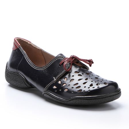 Sapatilha Vitore em Couro cor Darkbluee J.Gean - ... - J.Gean