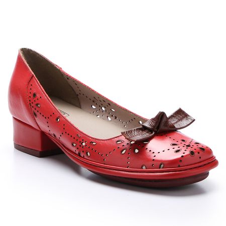 Sapato New Mariah em Couro cor Scarlet J.Gean - F... - J.Gean