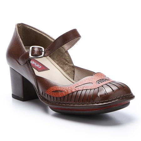 Sapato Galeany em Couro cor Coffee J.Gean - AR01... - J.Gean