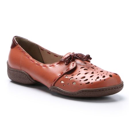 Sapatilha Boneca em Couro cor Telha J.Gean - CL00... - J.Gean