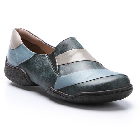 Sapatilha Vitore em Couro cor Denin J.Gean - Cl006... - J.Gean