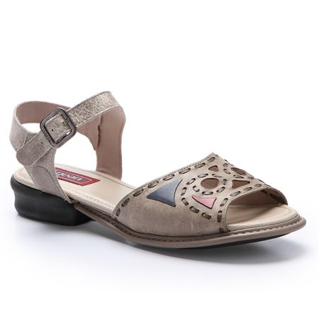 Sandália Lindy Couro cor Glace J.Gean - FF0001/01 - J.Gean