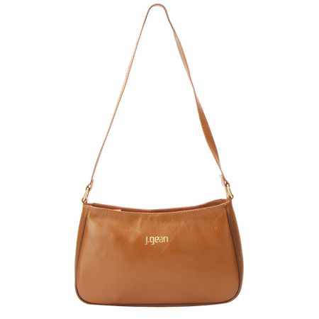Bolsa Artesanal Em Couro Avelã J.Gean - MB0033/03 - J.Gean