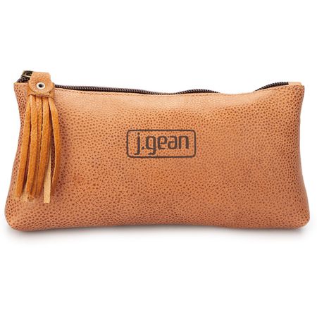 Necessaire em couro cor Laranja J.Gean - NC0001/L... - J.Gean