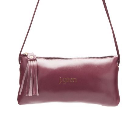 Bolsa de Mão Em Couro Magenta J.Gean - NC0002/115 - J.Gean