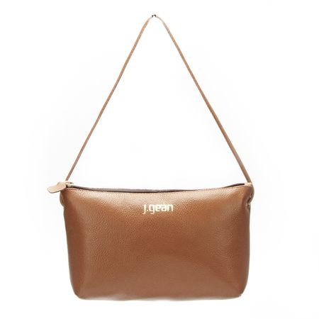 Bolsa de Mão Em Couro Marrom J.Gean - NC0015/80 - J.Gean