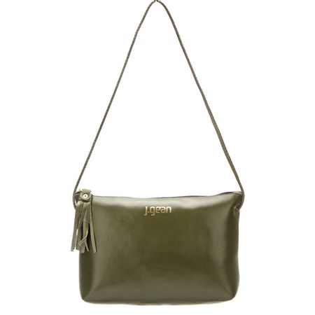 Bolsa artesanal Em Couro Verde J.Gean - NC0044/30 - J.Gean