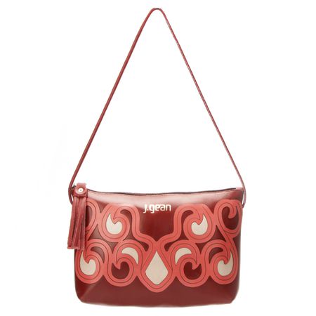 Bolsa de Mão Em Couro Vinho J.Gean - NC0084/01 - J.Gean