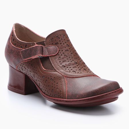 Sapato New Kelly em Couro cor Bordo J.Gean - FE00... - J.Gean