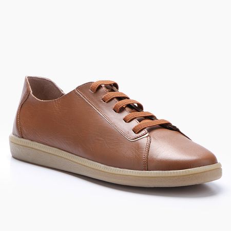Tênis Barcelona em Couro cor Camel J.Gean - GP000... - J.Gean