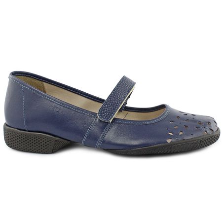 Sapatilha feminina em Couro Navy J.Gean - AI0131/... - J.Gean