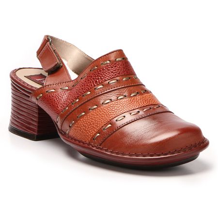 Sapato boneca J.Gean Kelly salto grosso em couro c... - J.Gean