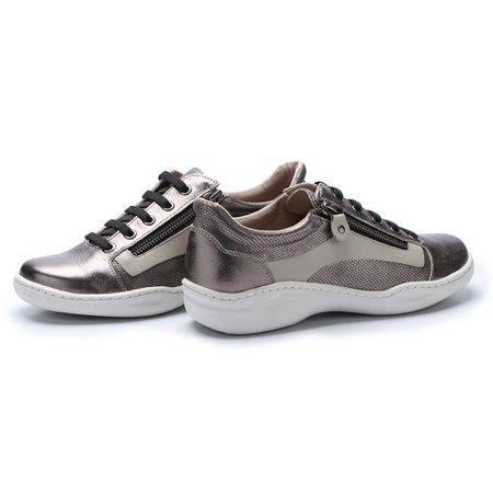 Tênis Feminino em Couro Legítimo Titanium J.Gean ... - J.Gean