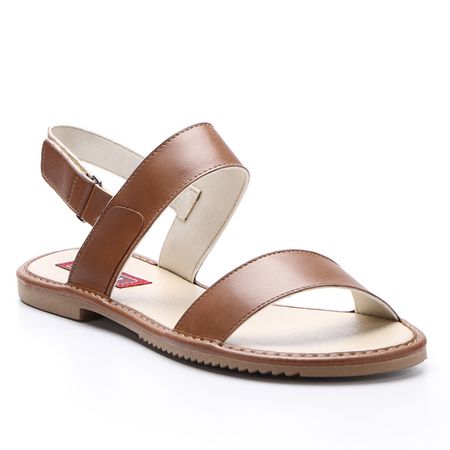 Sandália rasteira em Couro cor Mustang J.Gean - F... - J.Gean