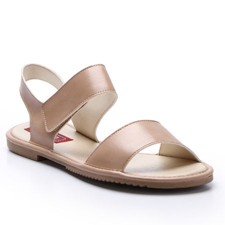 Sandália rasteira Luiza feminina em Couro cor Maca... - J.Gean