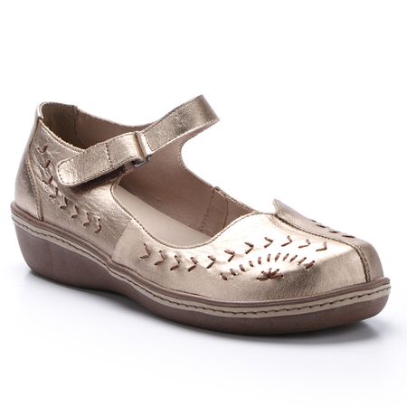Sapatilha Feminina Anabela em Couro Ourolight J.Ge... - J.Gean