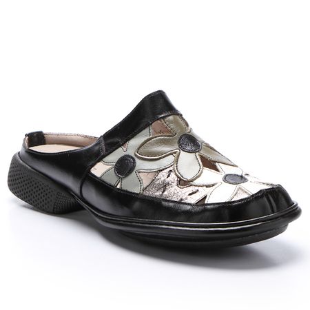 Sapatilha Mule em Couro cor Preto J.Gean - GC0002/... - J.Gean