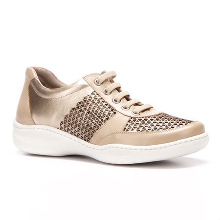 Tênis Feminino Joy em Couro Legítimo Ouroligth J.G... - J.Gean