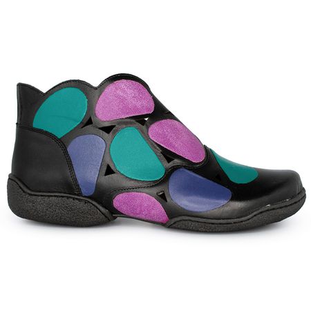Bota Feminina Vitore em Couro Cor Preto J.Gean - ... - J.Gean