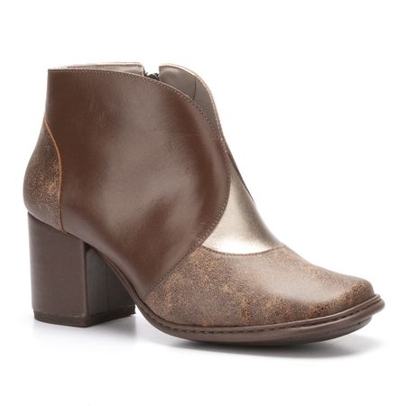 Bota Feminina New Pietra Salto Alto em Couro cor L... - J.Gean
