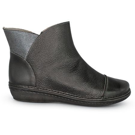 Bota Feminina New Nina em Couro Preto J.Gean - GD... - J.Gean
