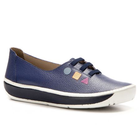 Sapatilha Wave Feminina em Couro Naval J.Gean - ... - J.Gean