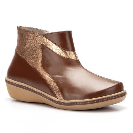 Bota anabela baixa em Couro Mustang J.gean - GF00... - J.Gean