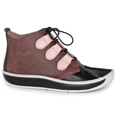 Bota feminina J.Gean Wave em couro cor Preto cod. ... - J.Gean
