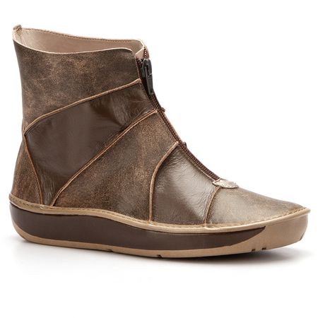 Bota Feminina Wave Em Couro Cafe J.gean - FP0009/... - J.Gean