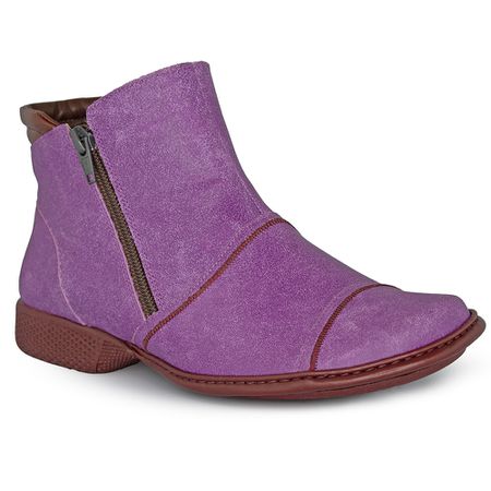 Bota Feminina Exclusiva em Couro LILAS J.Gean - G... - J.Gean