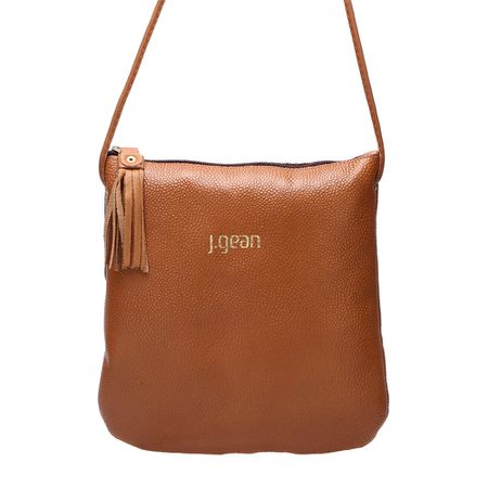 Bolsa transversal ou Tiracolo Feminina de Couro Co... - J.Gean