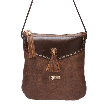 Bolsa transversal ou Tiracolo Feminina de Couro Co... - J.Gean