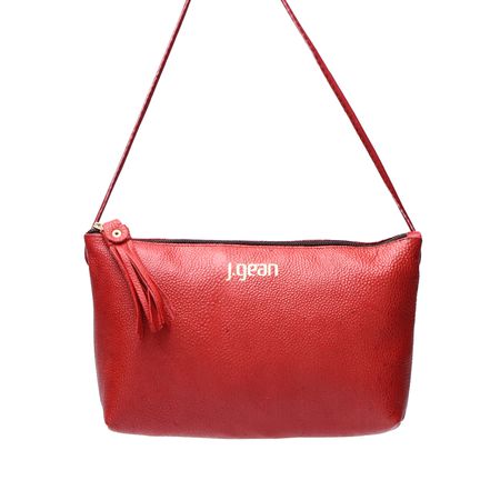 Bolsa transversal ou Tiracolo Feminina de Couro Co... - J.Gean