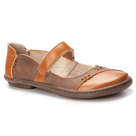 Sapatilha Boneca J.gean Em Couro cor Laranja Cod. ... - J.Gean