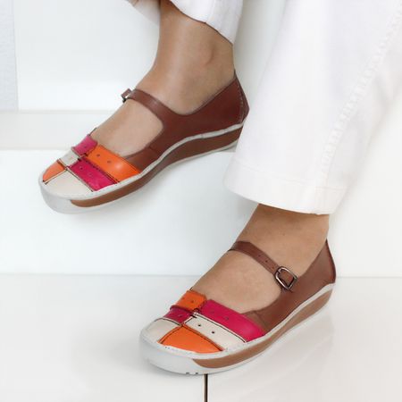 Sapatilha feminina em couro cor Suede J.gean Wave ... - J.Gean