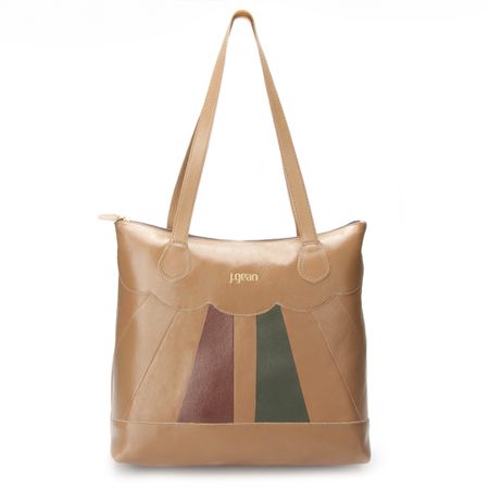 Bolsa Feminina Artesanal de Couro cor castanho J.G... - J.Gean