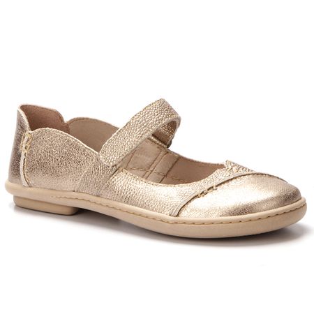 Sapatilha Boneca J.gean Em Couro cor Glace Cod. Em... - J.Gean