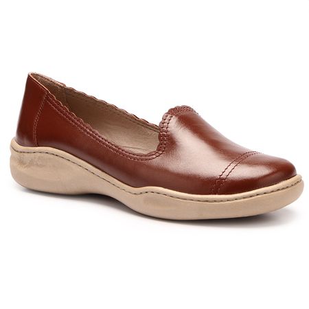 Sapatilha Joy Feminina em Couro Vinho J.Gean - ET... - J.Gean