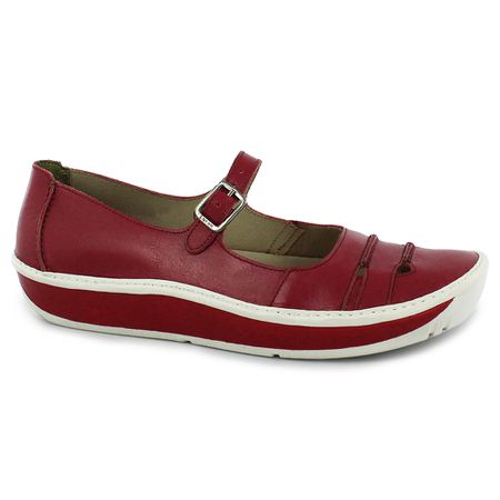 Sapatilha feminina em Couro cor Carnet J.gean Wave... - J.Gean