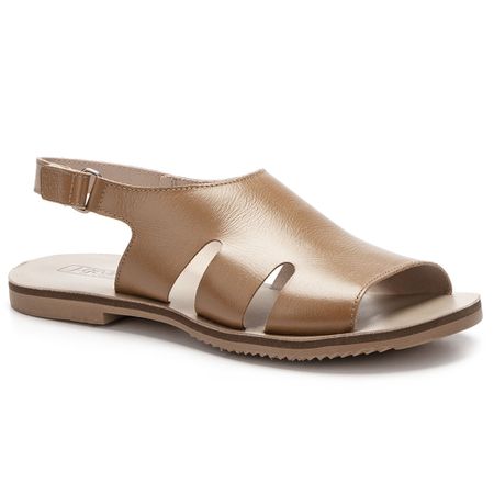 Sandália Rasteira feminina em Couro Suede J.gean ... - J.Gean
