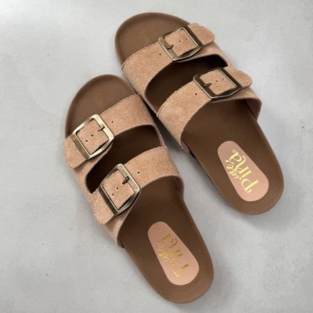 Sandália Papete Couro Camurça Areia - 0705 - Use Piná