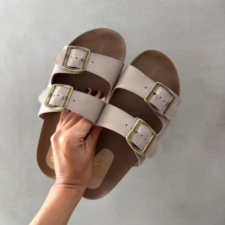 Sandália Papete Couro Areia - 0108 - Use Piná